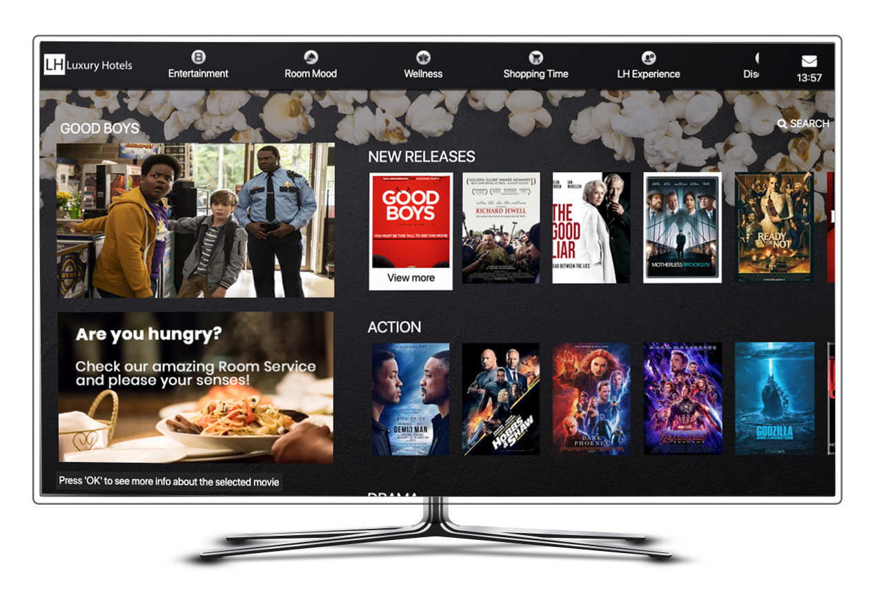 Video demand for hospitality market